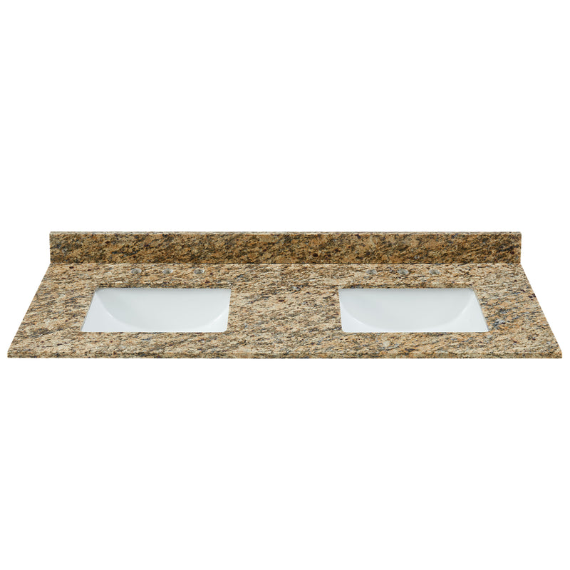 61" Santa Cecilia Granite Vanity Top with Sink
