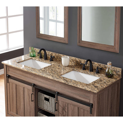 61" Santa Cecilia Granite Vanity Top with Sink