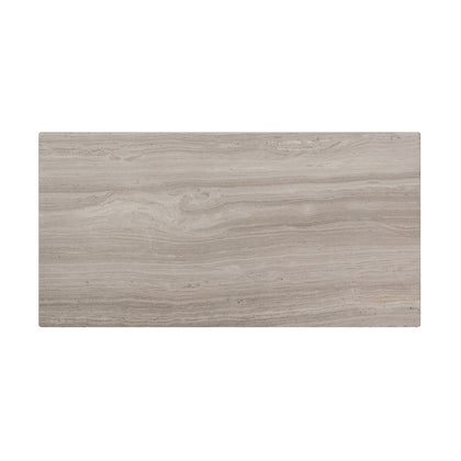 Wooden White 12-in x 24-in Honed Marble Floor and Wall Tiles( 10 sq. ft. /Box )