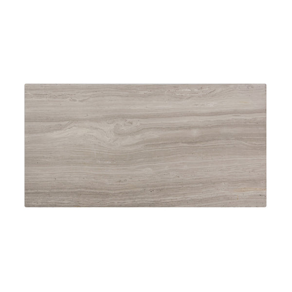 Wooden White 12-in x 24-in Honed Marble Floor and Wall Tiles(2-sq. ft/ Piece)