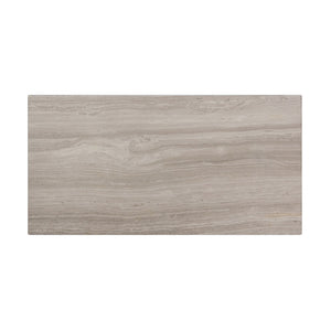 12"x24" Wooden White Marble Honed Tiles