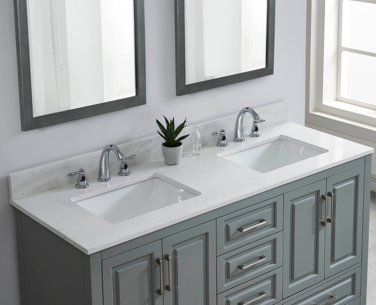 49" Carrara Quartz Vanity Top with Sink