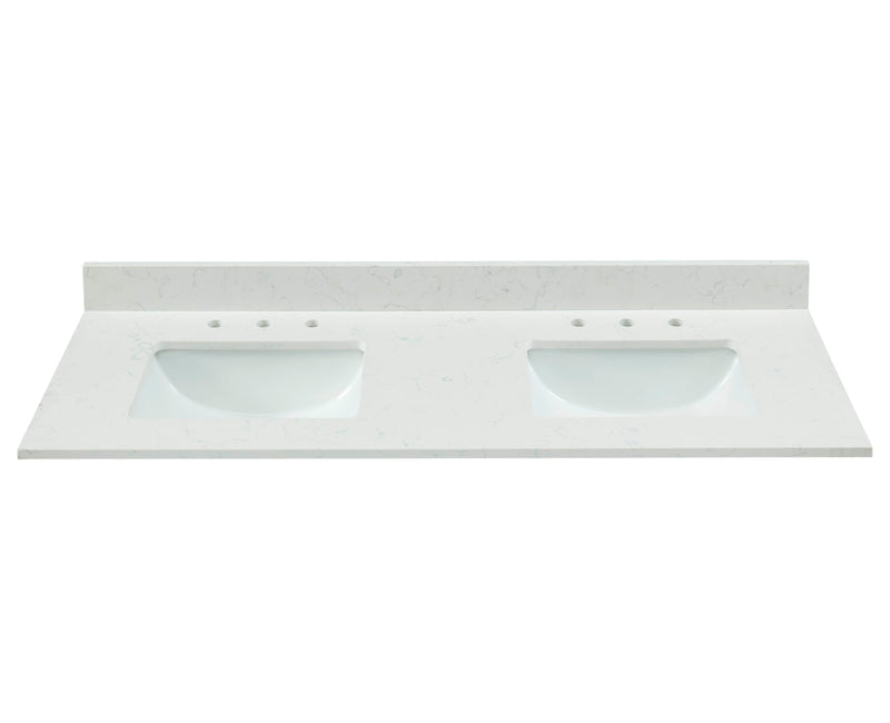 49" Carrara Quartz Vanity Top with Sink